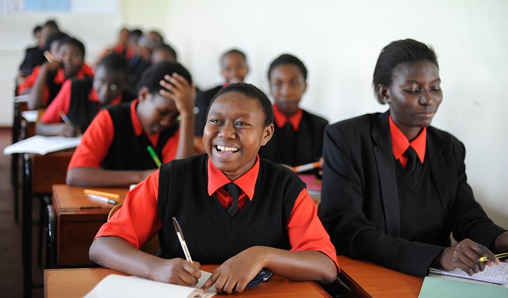 Starehe girls' candidates taking exams