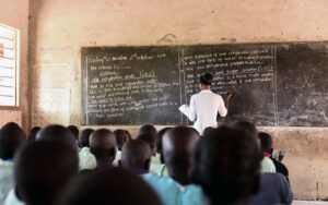 A TSC Teacher Attending to learners