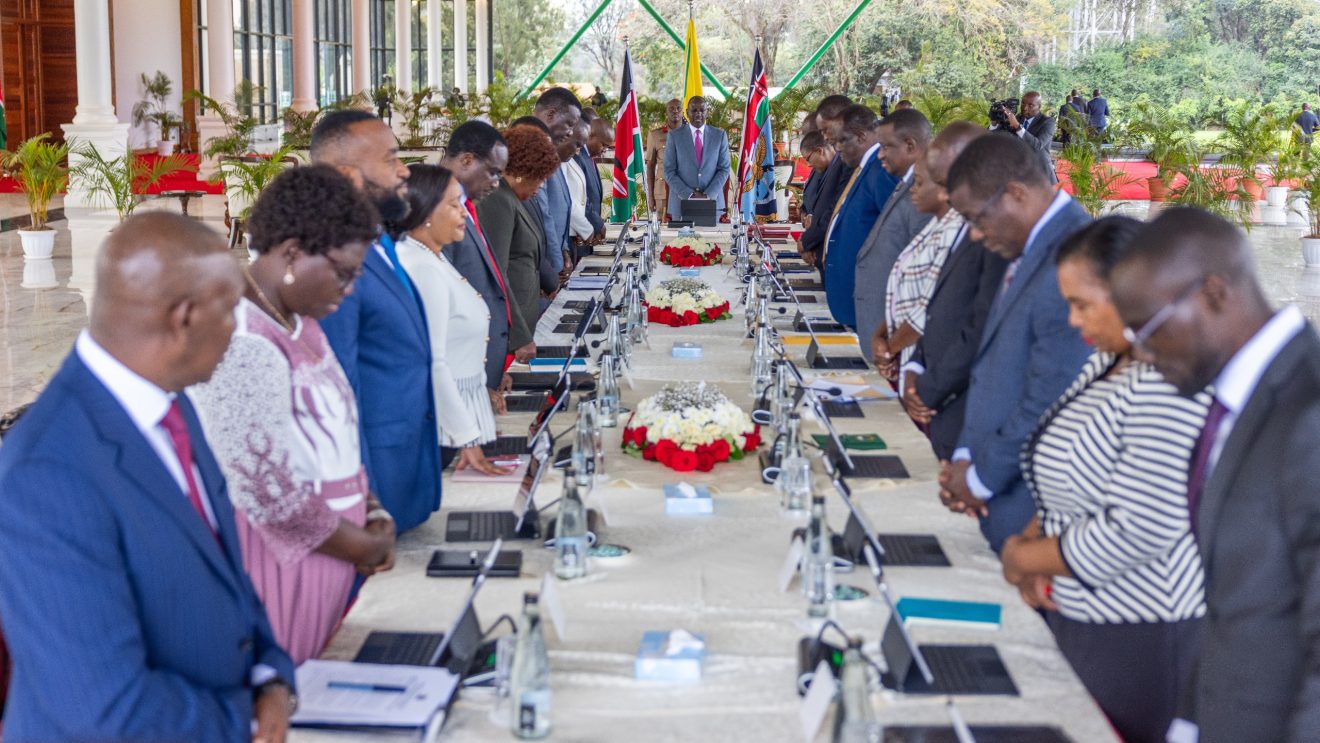 President Ruto Chairs a Cabinet meeting at State House Nairobi 