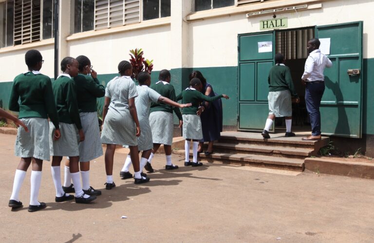First Ever Grade 9 KJSEA Exam Ends Today Grade 9 KJSEA Candidates entering the exam hall